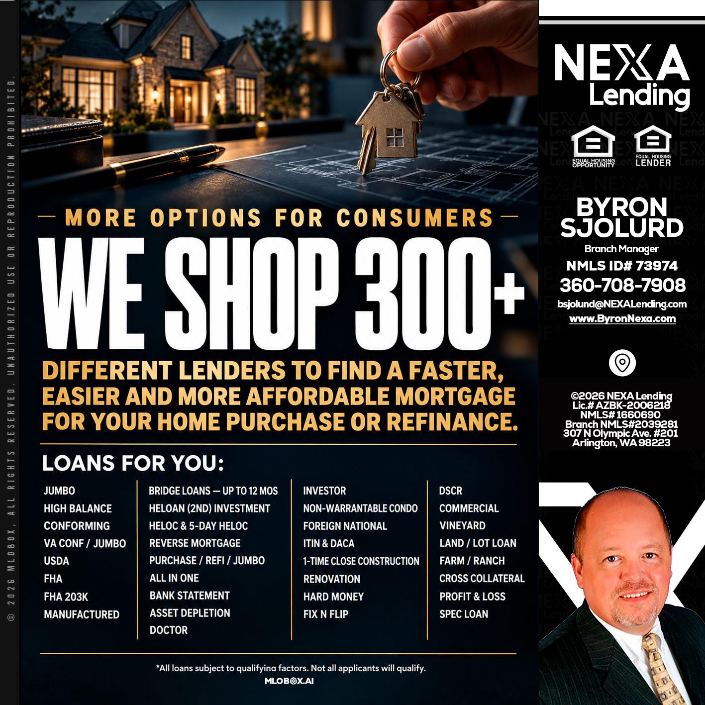 WE SHOP 300+ - Byron Sjolund -Branch Manager