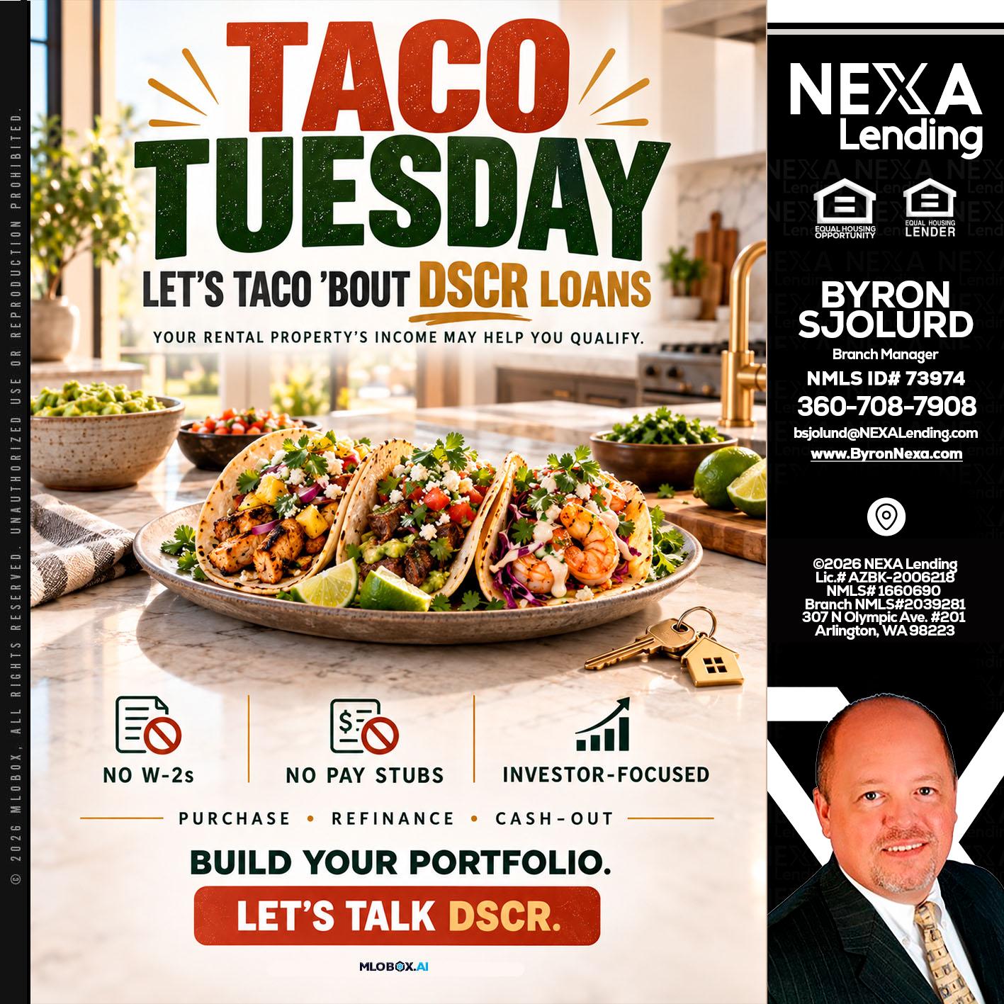 TACO TUESDAY - Byron Sjolund -Branch Manager