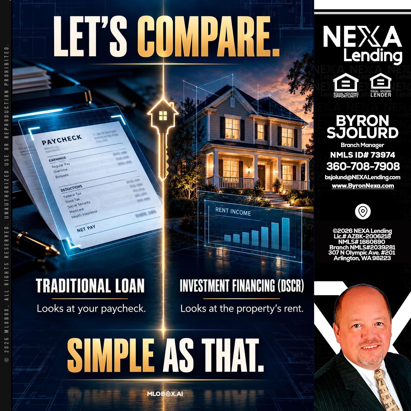 lets compare - Byron Sjolund -Branch Manager